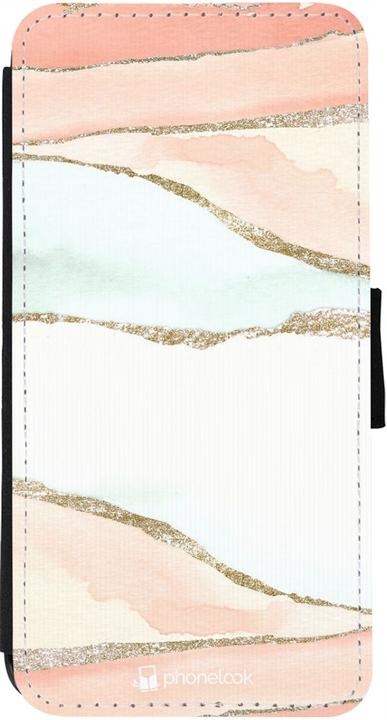 Immagine prodotto PhoneLook Cover Portafoglio Nero Arancione Scintillante (Apple iPhone 12)