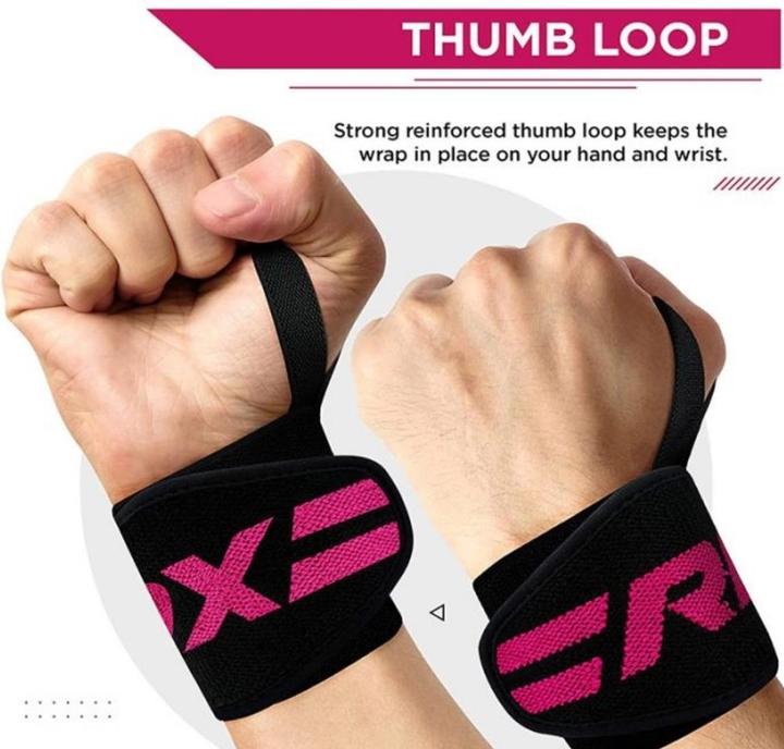 Actual product image Rdx Gym Wrist Wrap Pink Pro (One size)