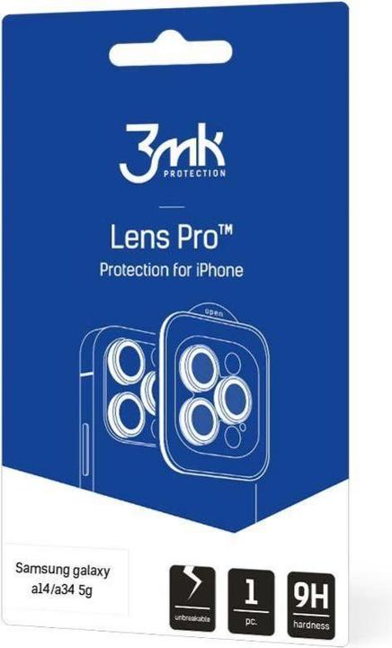Produktbild 3MK Samsung Galaxy A14/A34 5G - Lens Protection Pro Black (1 Stück, Samsung Galaxy A14, Samsung Galaxy A14 5G, Samsung Galaxy A34 5G)