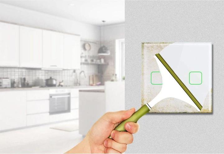 Image du produit Maclean Smart WiFi Interrupteur d'éclairage tactile double compatible avec Tuya APP Interrupteur mural
