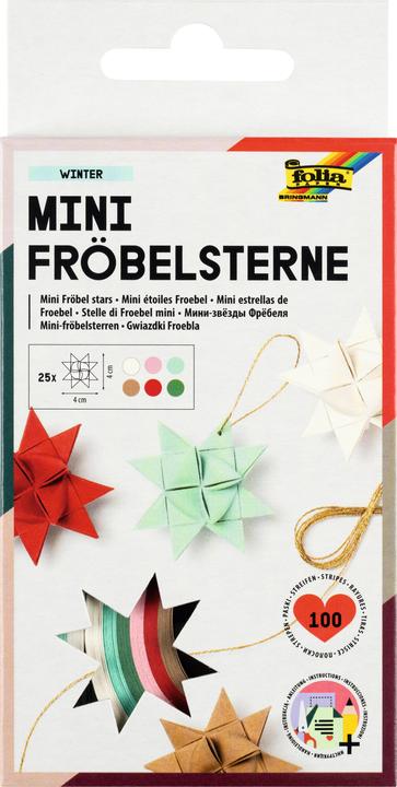 Produktbild Folia Faltpapierstreifen PASTEL fr Mini Fr”belsterne (100 x)