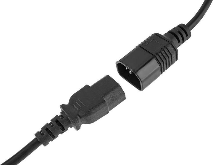 Produktbild Perel NETZKABEL - SCHWARZ - C14 + C13 - 1.8 m - H05VV-F 3G1.00 mm² (1.80 m, C13, C14)