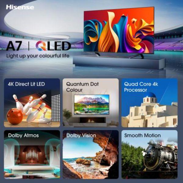 Immagine prodotto Hisense TV 55A7NQ (55", QLED, 4K, 2024)