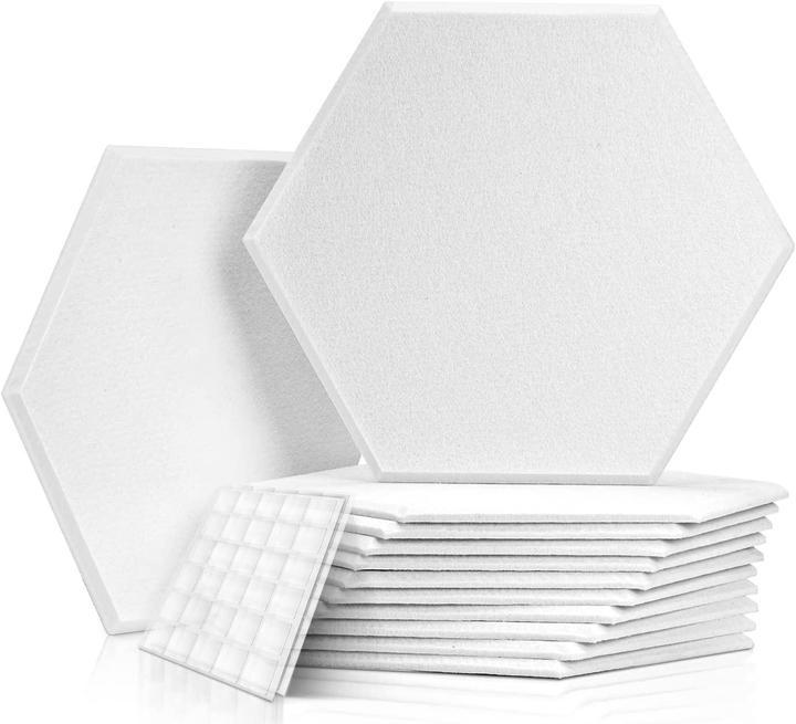 Produktbild Kuchoow Hexagon Akustikplatten mit Aufkleber (12 Stk.)