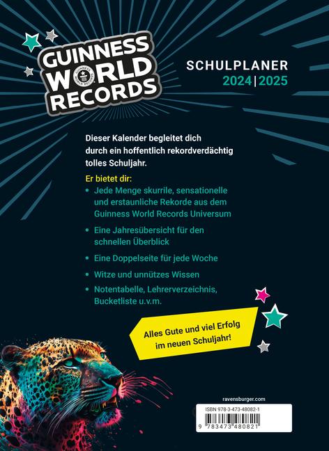Image du produit Ravensburger Agenda scolaire Guinness World Records 2024/2025 (Allemand)