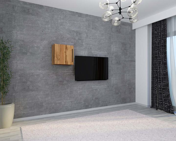 Image du produit VCM Étagère murale en bois Étagère suspendue Armoire murale Cube de rangement Arila M (50 x 30 x 50 cm)