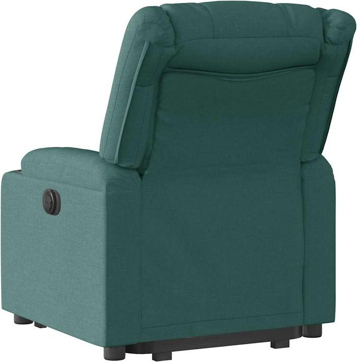 Immagine prodotto VidaXL Poltrona massaggiante elettrica con ausilio per la risalita Tessuto verde scuro