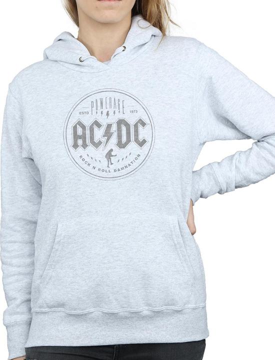 Actual product image AC/DC Womens/Ladies Rock N Roll Damnation Black Hoodie (L)