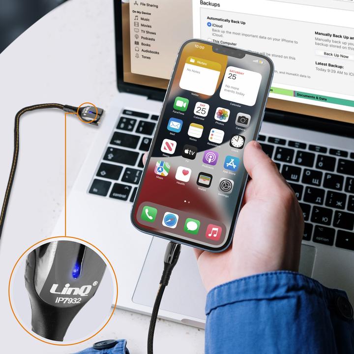 Immagine prodotto LinQ IP7932 Cavo Lightning iPhone 5A 20W (1.20 m)