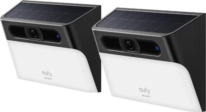 Actual product image eufy 2x SOLAR WALL LIGHT CAM S120 2K Wireless security camera - Battery - White/black - Discount bun