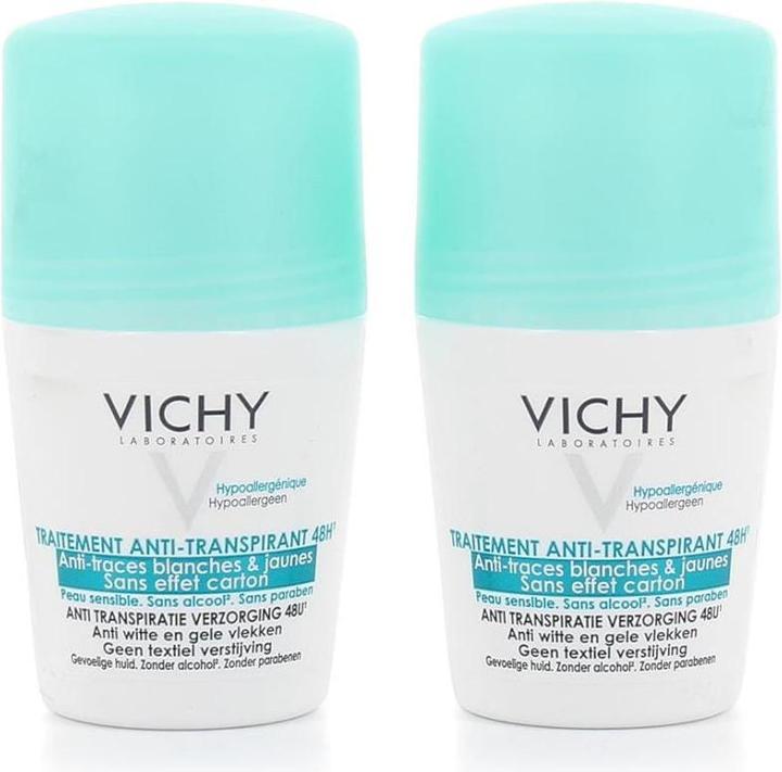 Immagine prodotto Vichy Set di 2 deodoranti antitraspiranti 48H - 2 x 50 ml (Roll-on, 50 ml)