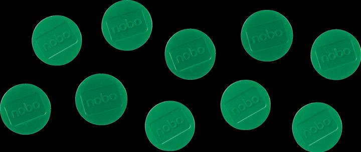 Actual product image Nobo Magnet round 32mm 1915303 green 10 pieces (10 x)