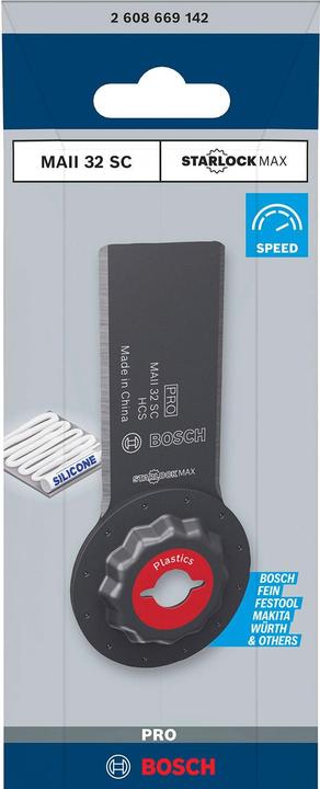 Immagine prodotto Bosch Professional Zubehör Lama PRO MAII 32 SC per utensili multifunzione, 32 x 55 mm