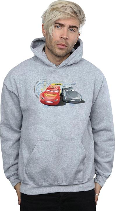 Immagine prodotto Disney Cars Lightning Vs Storm Felpa con Cappuccio Uomo (XL)