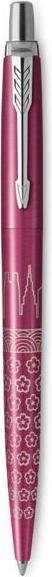 Produktbild Parker Pen Druckkugelschreiber JOTTER Tokyo, metallic-rosa Strichstärke: M, Strichfarbe: blau, Schaft aus Edels (Pink, 1 x)