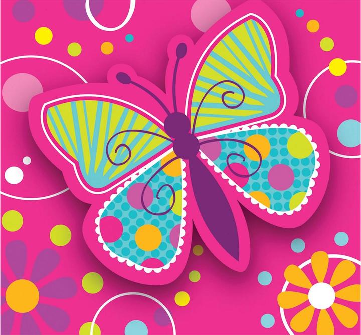 Image du produit Creative Party Invitations papillon (paquet de 8) (8 pcs)