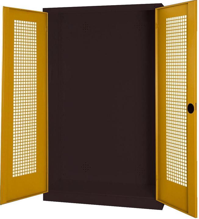 C+P Modul-Sportgeräteschrank (HxBxT: 195x120x50 cm, mit Lochblech-Flügeltüren)
