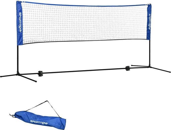 Swisshandel24 Badmintonnetz Set Faltbares Tennisnetz, 103/120/155H cm Höhenverstellbar Indoor Outdoor Federballnet
