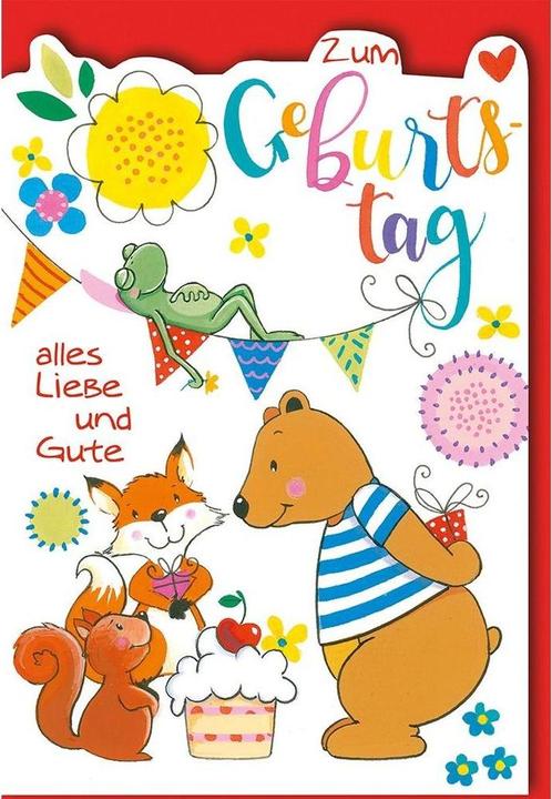 Braun + Company Glückwunschkarte Kindergeburtstag 11.5 x17 cm, inkl. Couvert (1 Stk.)
