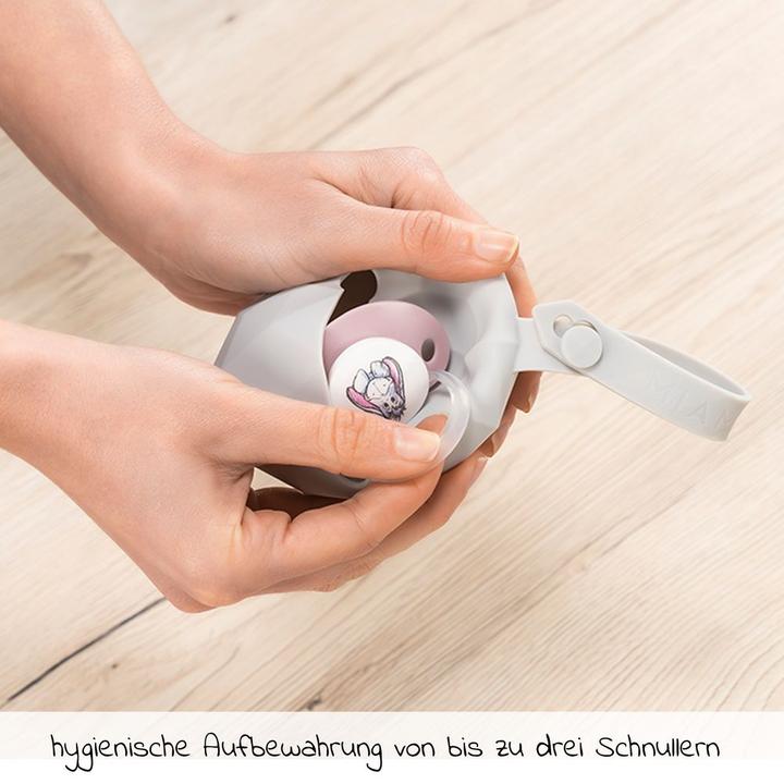 Produktbild MiaMia Schnullerboxen Silikon-Schnullerbox / Schnullerhalter - Diamant - (1 x)
