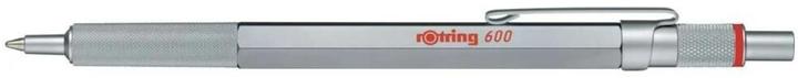 Immagine prodotto Rotring 600 Gel Pen | 0.55 mm | Black Ink | Silver Metal Body Pen | Non-Slip Knurled Grip & Hexagonal Ba... (Argento, 1 x)