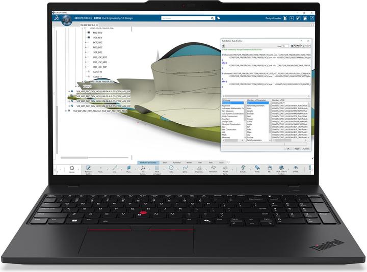 Actual product image Lenovo ThinkPad P16s Gen 4 (16", AMD Ryzen AI 7 350, 32 GB, 1000 GB, DE)
