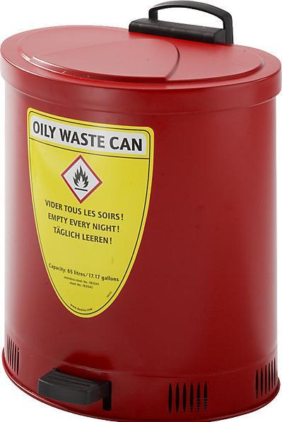 Produktbild kaiserkraft Sicherheits-Entsorgungsbehälter, Deckel selbstschliessend (65 l)