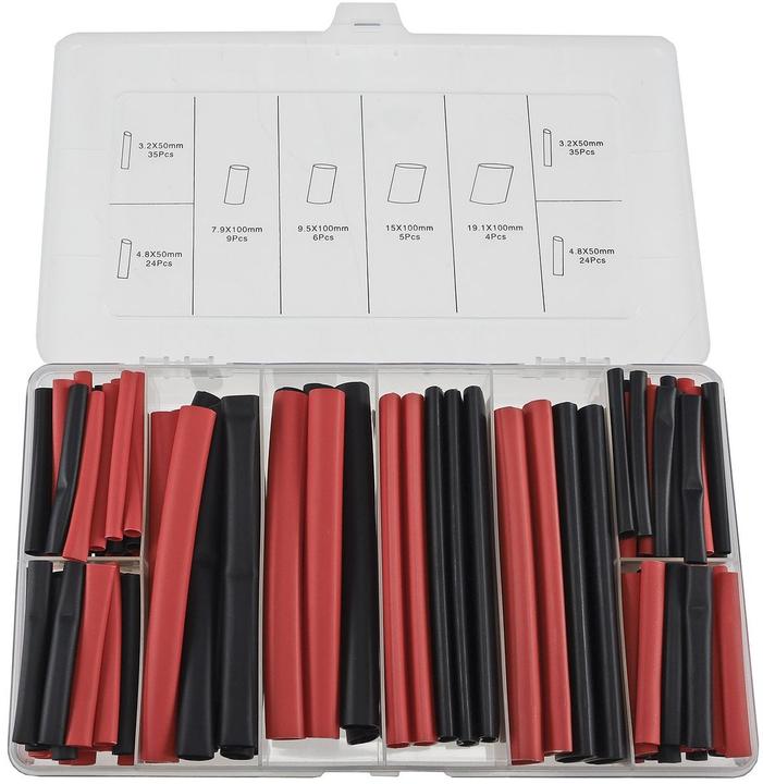 Produktbild Chilitec Schrumpfschlauch-Set 142-teilig klebend schwarz/rot Schrumpfrate 3:1 (1 x)
