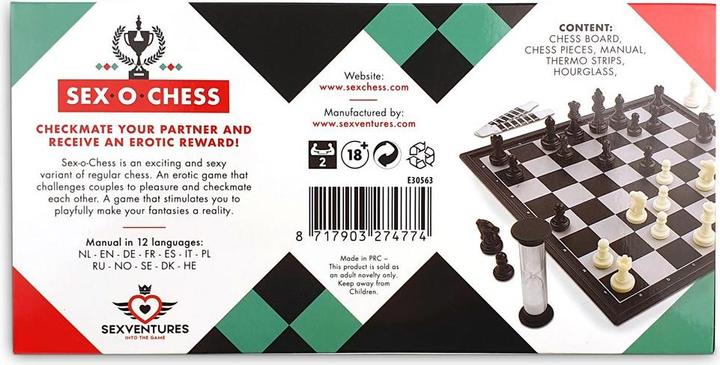 Actual product image Sexventures Sex o Chess (Board game, German, French, English, Italian, Dutch, Spanish, Swedish, Norwegian, Polish, Russian)