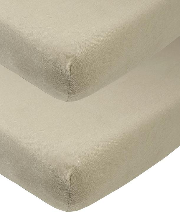 Immagine prodotto Meyco lenzuolo aderente in jersey 2-pack 60x120 taupe