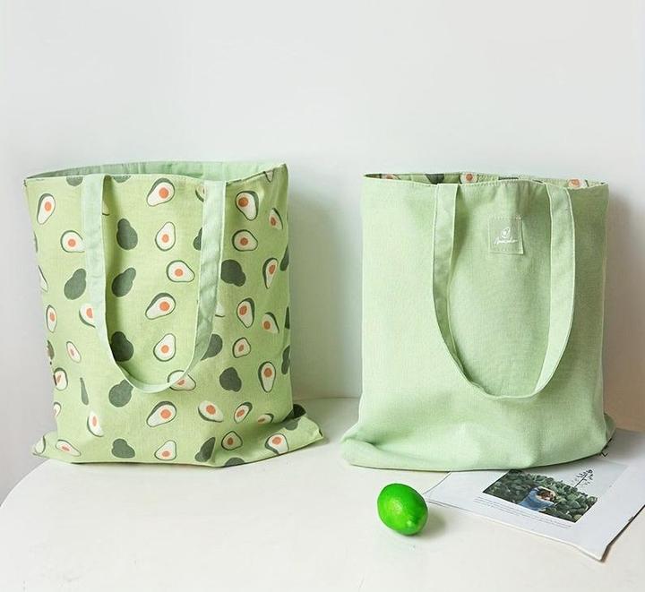 Produktbild Only-Bags.Store Doppelseitige wiederverwendbare Tragetasche - ungefüttert, 40Cm/15.7In X 36Cm/14.2In