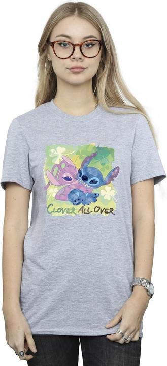 Immagine prodotto Disney Lilo And Stitch St Patrick's Day Clover Maglietta Ampia Donna (XL)