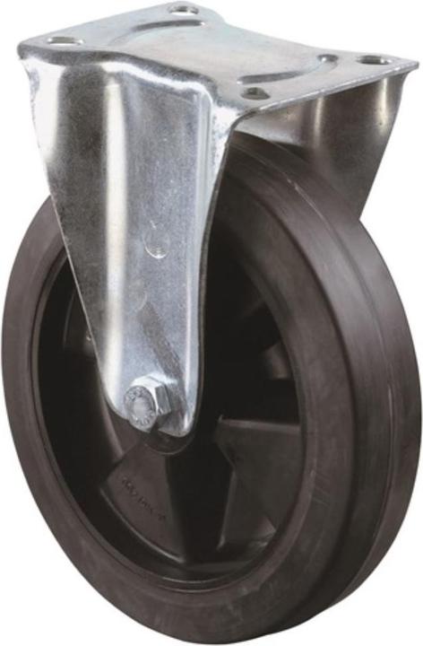 BS Rollen Bockrolle Rad-Ø 160 mm Tragfähigkeit 250 kg Vollgummi Platte L138xB109 mm