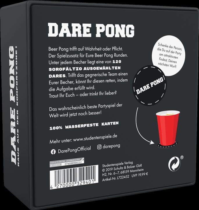 Image du produit MrPong Dare Pong (français) Jeu de Beer Pong