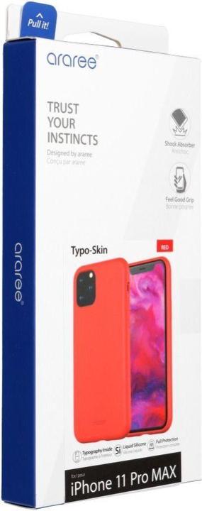 Actual product image Araree Case Typo Skin Apple iPhone 11 Pro Max red (Apple iPhone 11 Pro Max)