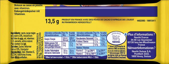 Image du produit Nesquik Stick 3.24kg(240x13.5g)OOH (3840 g)