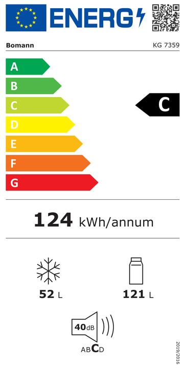 Energie-Label Bomann KG 7359 (173 l)