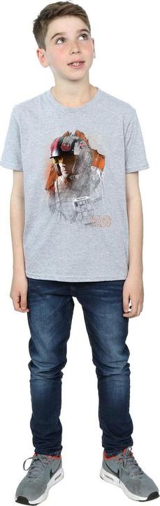 Actual product image Star Wars Boys The Last Jedi Poe Dameron Brushed T-Shirt (128)