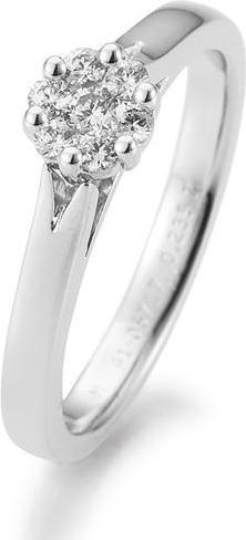 Immagine prodotto Breuning Anello di fidanzamento con fiore (50, Oro 750/18 K)