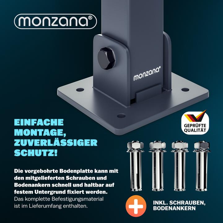 Immagine prodotto Monzana Set di 3 barriere per parcheggio