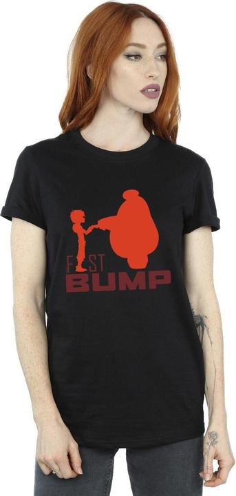 Actual product image Disney Womens/Ladies Big Hero 6 Baymax Fist Bump Cutout Cotton Boyfriend T-Shirt (XXL)