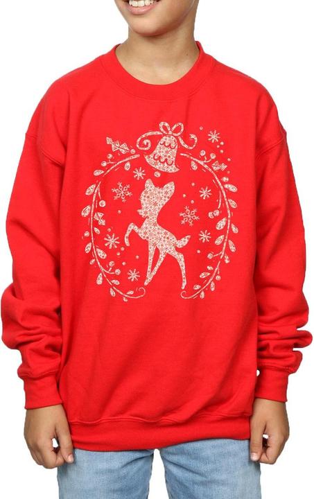 Actual product image Disney Boys Bambi Christmas Wreath Sweatshirt (152, 158)