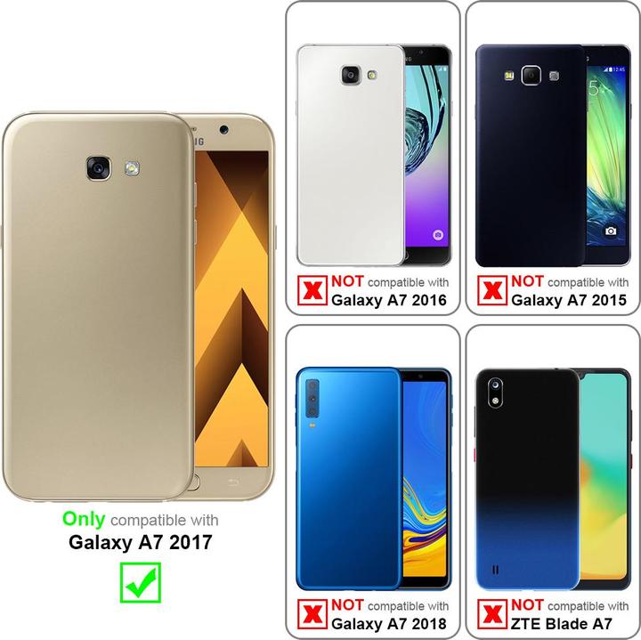 Actual product image Cadorabo Chain case for Samsung Galaxy A7 2017 necklace cover adjustable