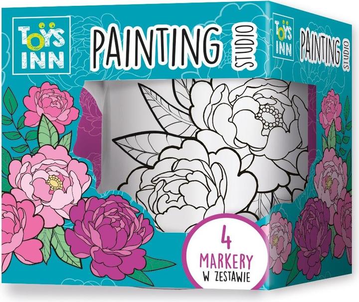 Produktbild Stnux Pfingstrosen-Blumen-Tasse zum Ausmalen (1 x)