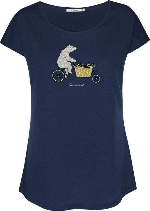 Produktbild Greenbomb Women's Bike Cargo Raccoon Cool T-Shirt (XL)