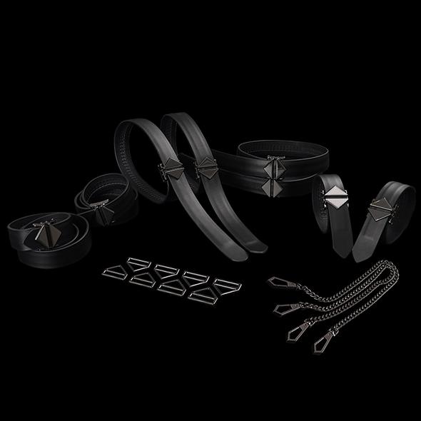 Produktbild Lockink 8BondageRiemen Fesselset schwarz