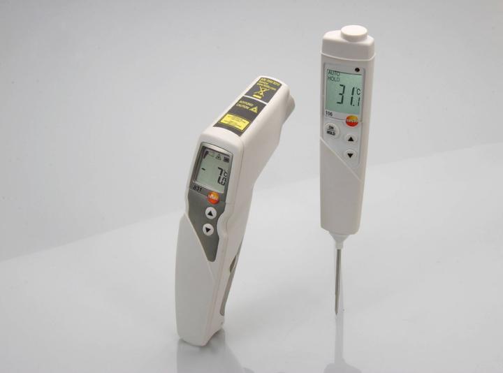 Actual product image Testo 831 Set - Infrared and 106 core temperature measuring instrument