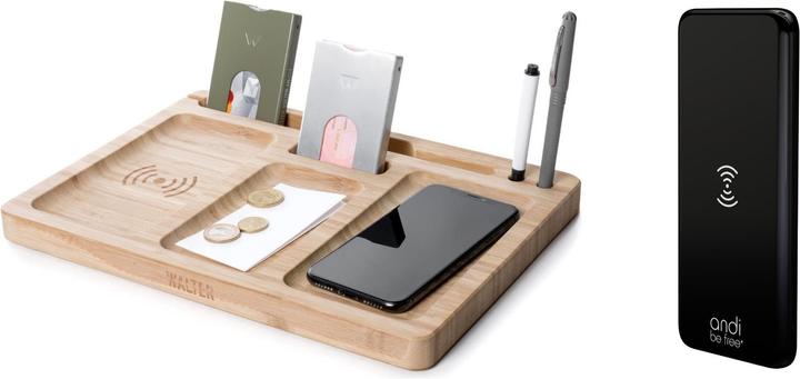 Image du produit Walter Wallet Double Dock Wireless Charger + andi be free Wireless Powerbank