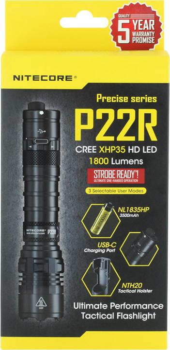 Produktbild Nitecore Taschenlampe P22R inkl. Akku (15.30 cm, 1800 lm)