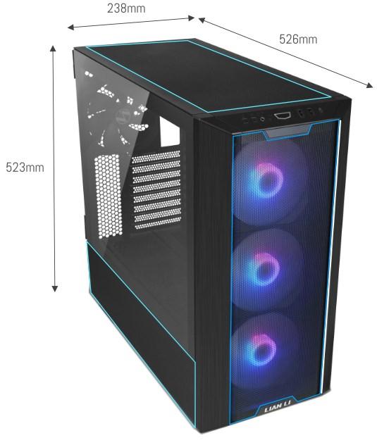 Actual product image Lian-Li Lancool III RGB (Mini-ITX, ATX, mATX, E-ATX)